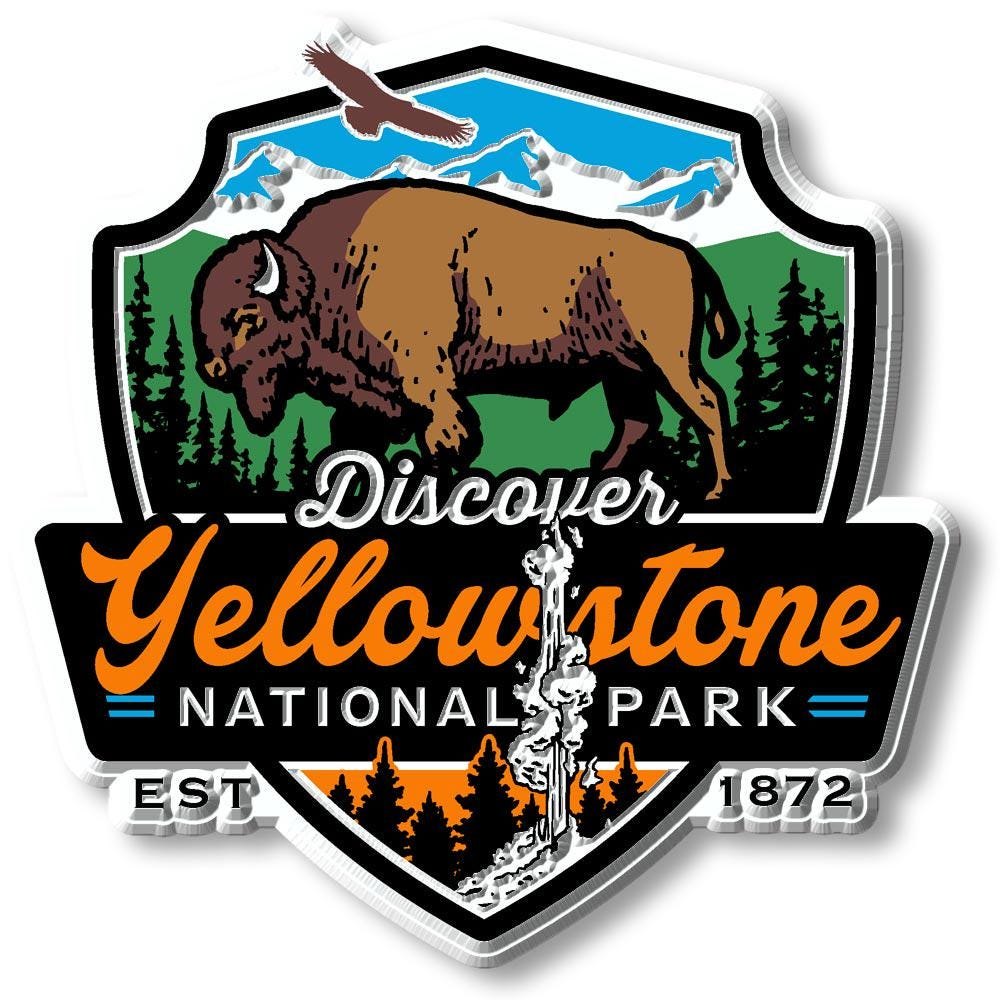 Yellowstone National Park Collectible Souvenir Fridge Magnet Made in USA
