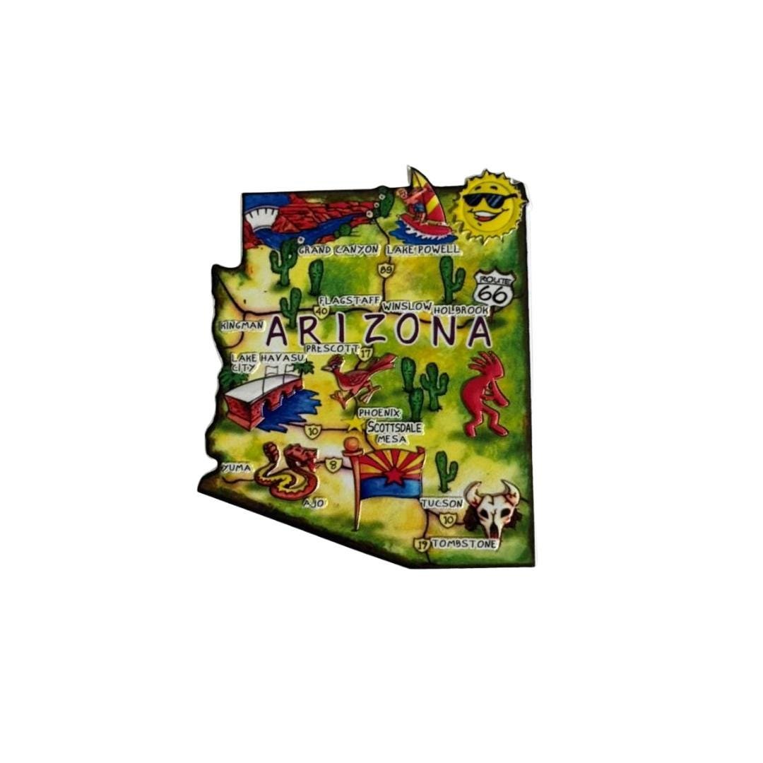 Arizona 3D State-Shaped Flexible Souvenir Magnet