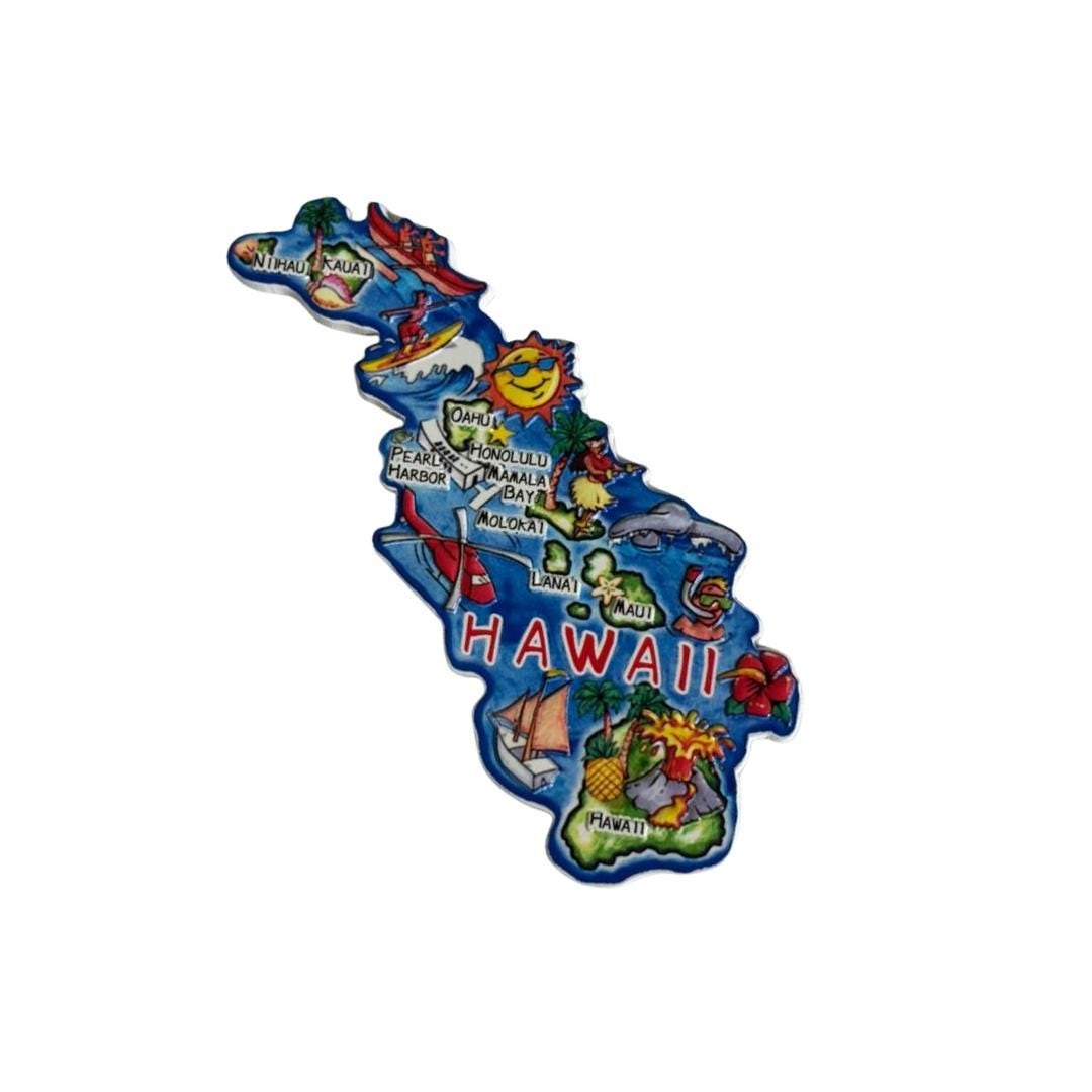 Hawaii 3D State-Shaped Flexible Souvenir Magnet