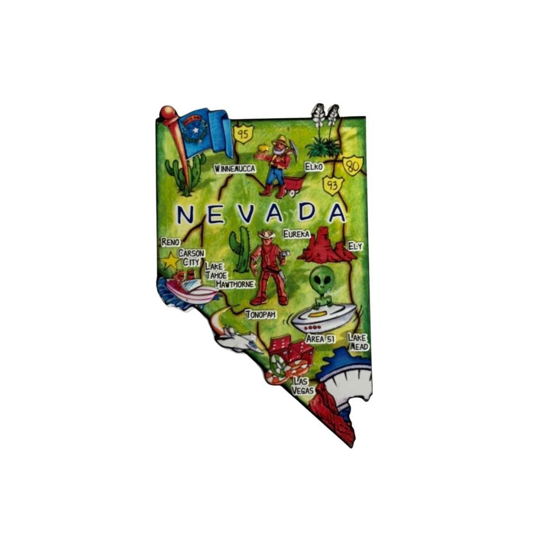 Nevada 3D State-Shaped Flexible Souvenir Magnet