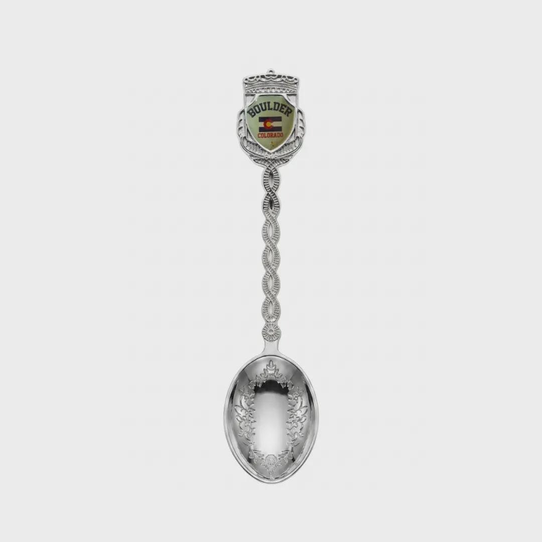 Boulder Colorado Jumbo Spoon Collectible Souvenir 4.5"