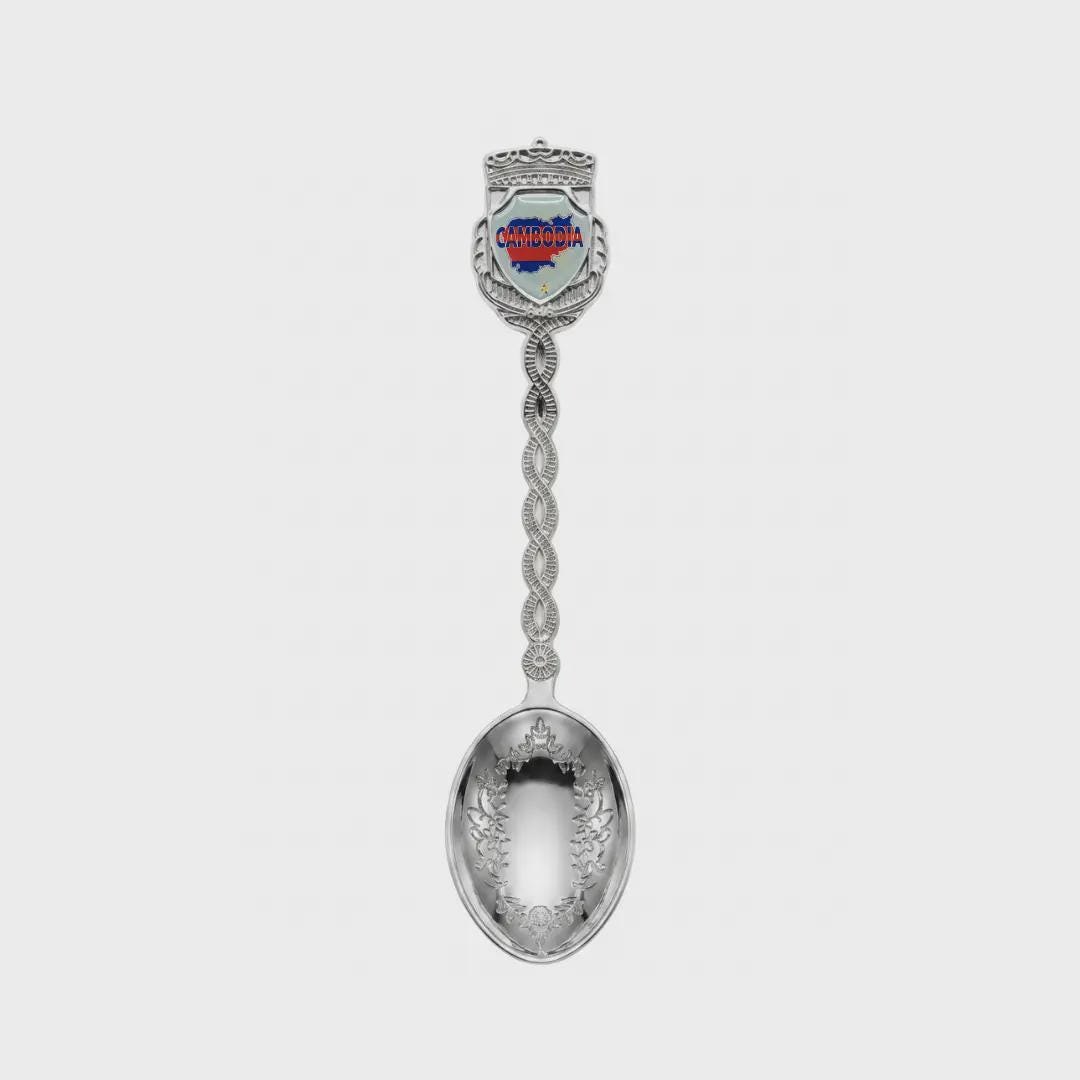 Cambodia Jumbo Spoon Collectible Souvenir 4.5"