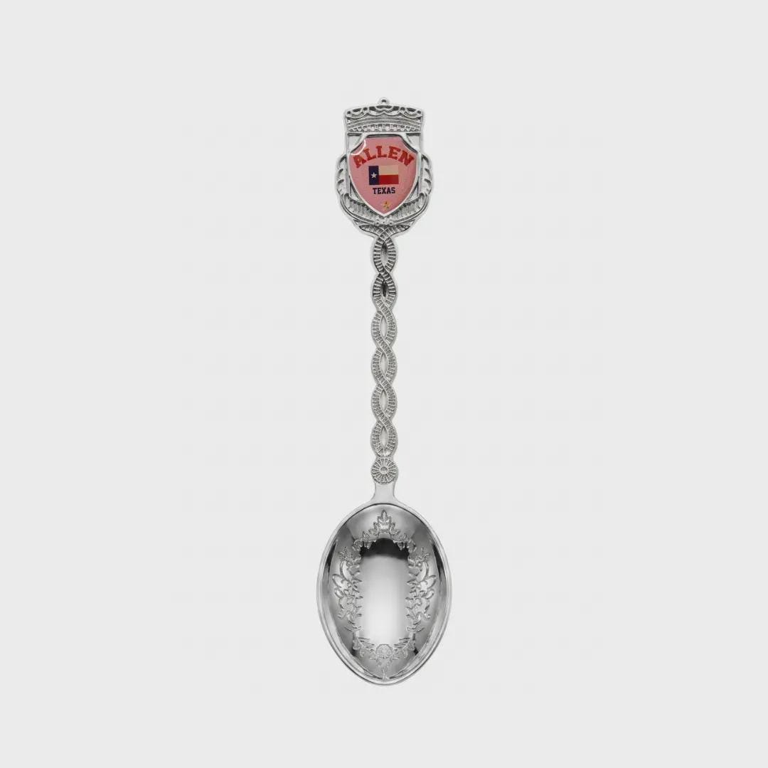 Allen Texas Jumbo Spoon Collectible Souvenir 4.5"