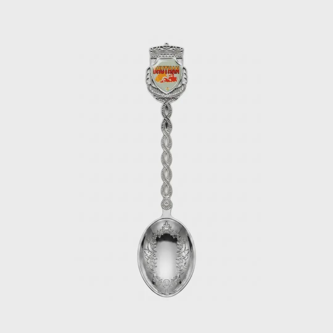 Bhuthan Jumbo Spoon Collectible Souvenir 4.5"
