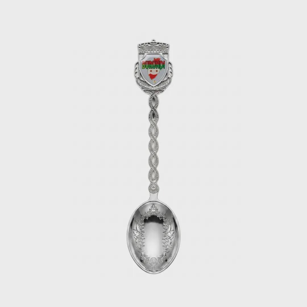 Burundi Jumbo Spoon Collectible Souvenir 4.5"