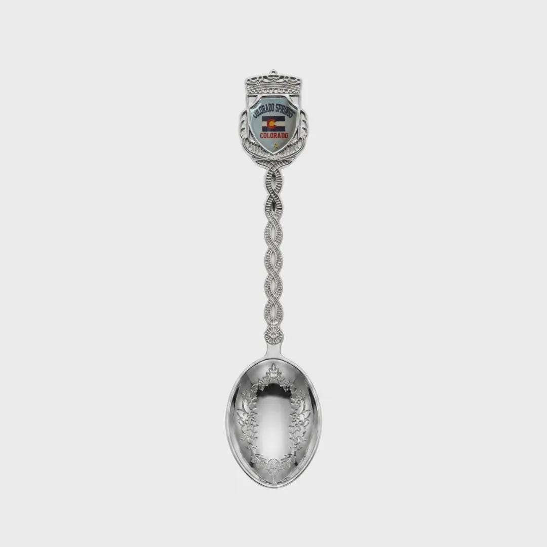 Colorado Springs Colorado Jumbo Spoon Collectible Souvenir 4.5"