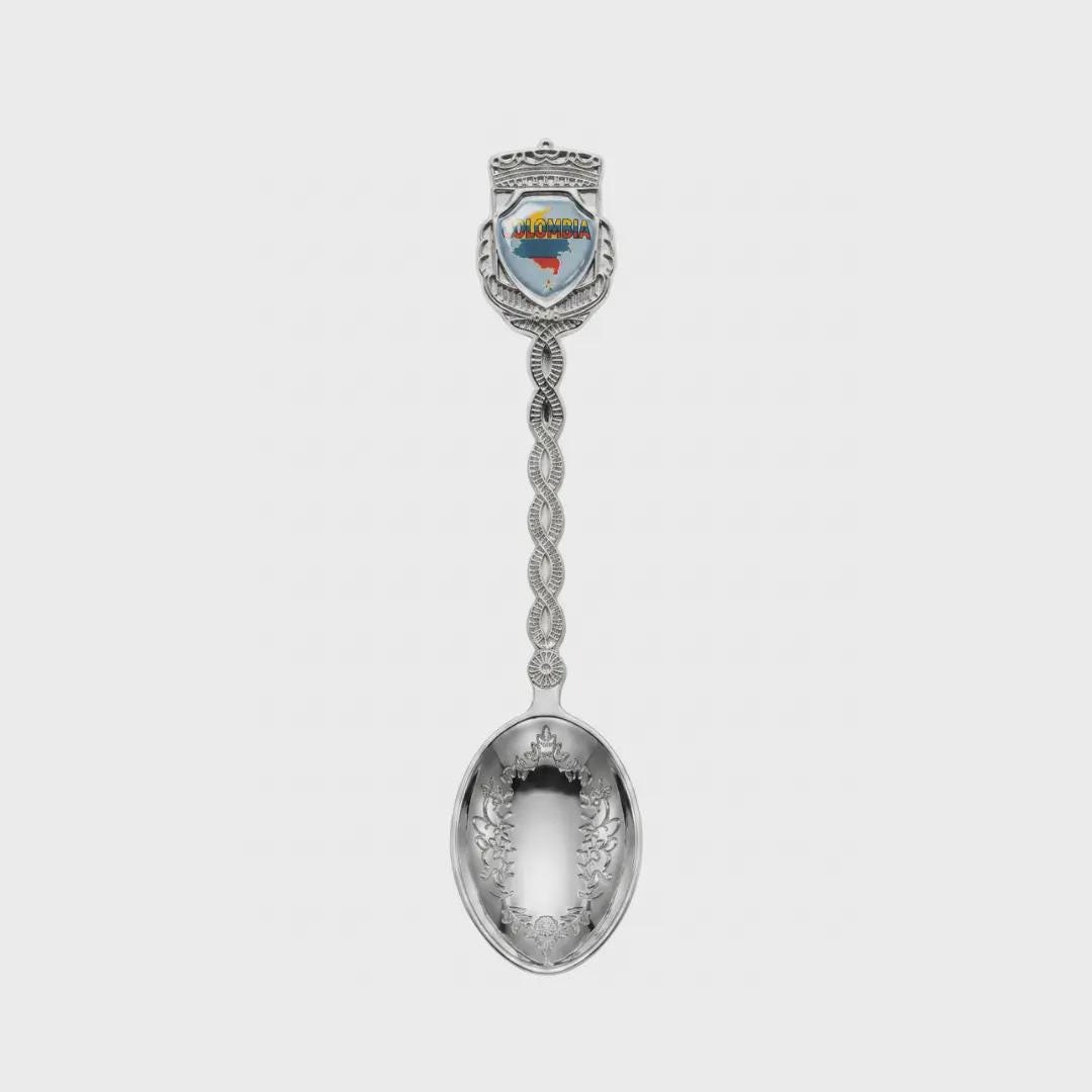 Colombia Jumbo Spoon Collectible Souvenir 4.5"