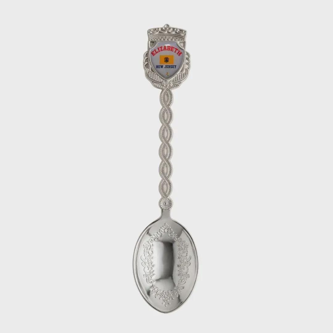 Elizabeth New Jersey Jumbo Spoon Collectible Souvenir 4.5"