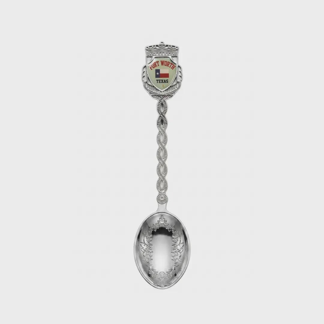 Fort Worth Texas Jumbo Spoon Collectible Souvenir 4.5"
