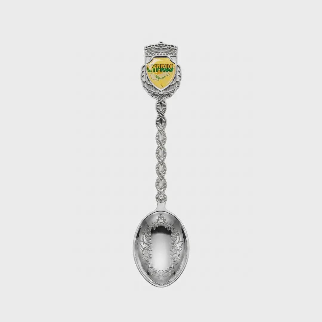 Cyprus Jumbo Spoon Collectible Souvenir 4.5"