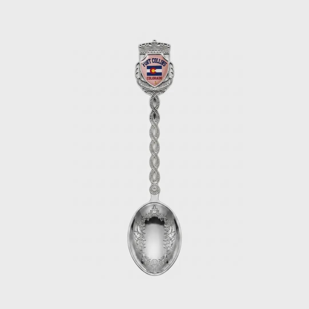 Fort Collins Colorado Jumbo Spoon Collectible Souvenir 4.5"