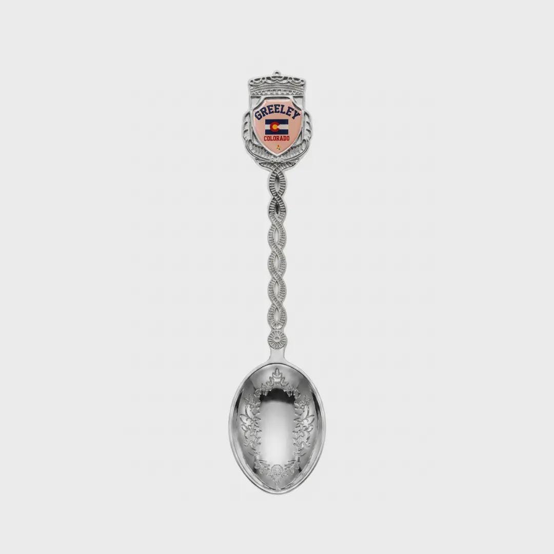 Greeley Colorado Jumbo Spoon Collectible Souvenir 4.5"