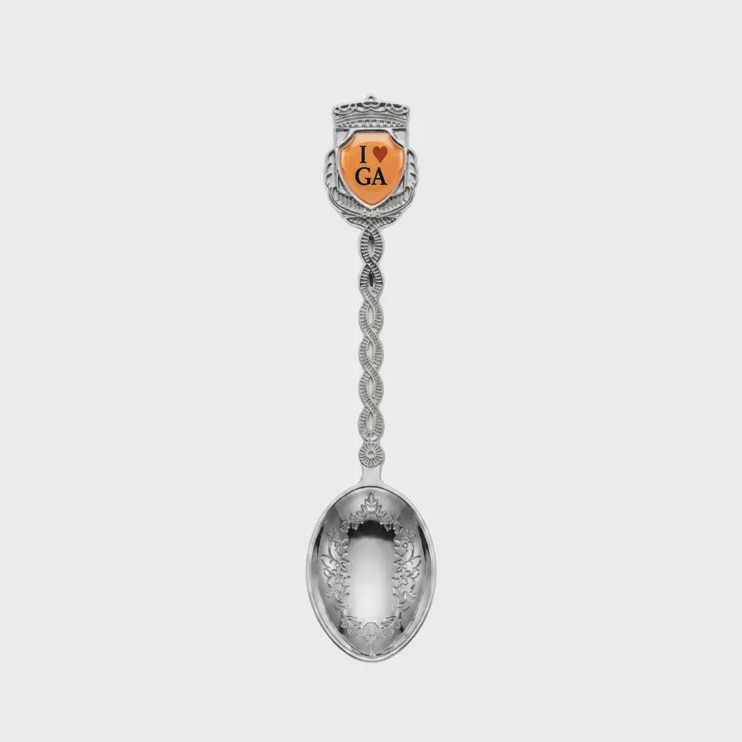 I love GA Jumbo Spoon Collectible Souvenir 4.5"