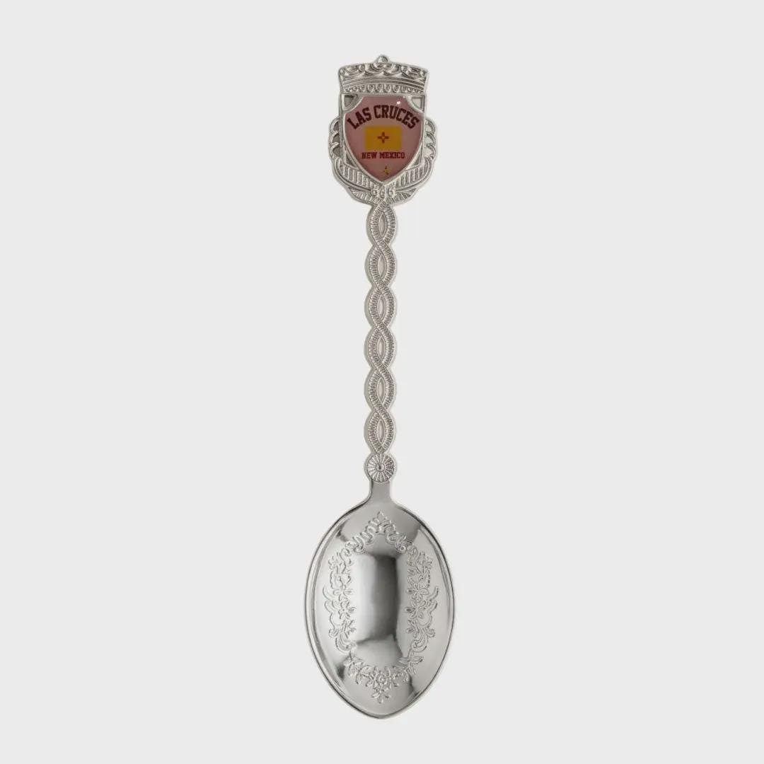 Las Cruces New Mexico Jumbo Spoon Collectible Souvenir 4.5"