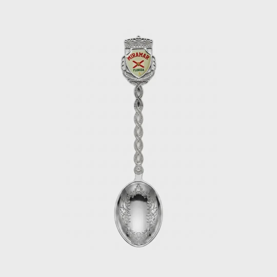 Miramar Florida Jumbo Spoon Collectible Souvenir 4.5"