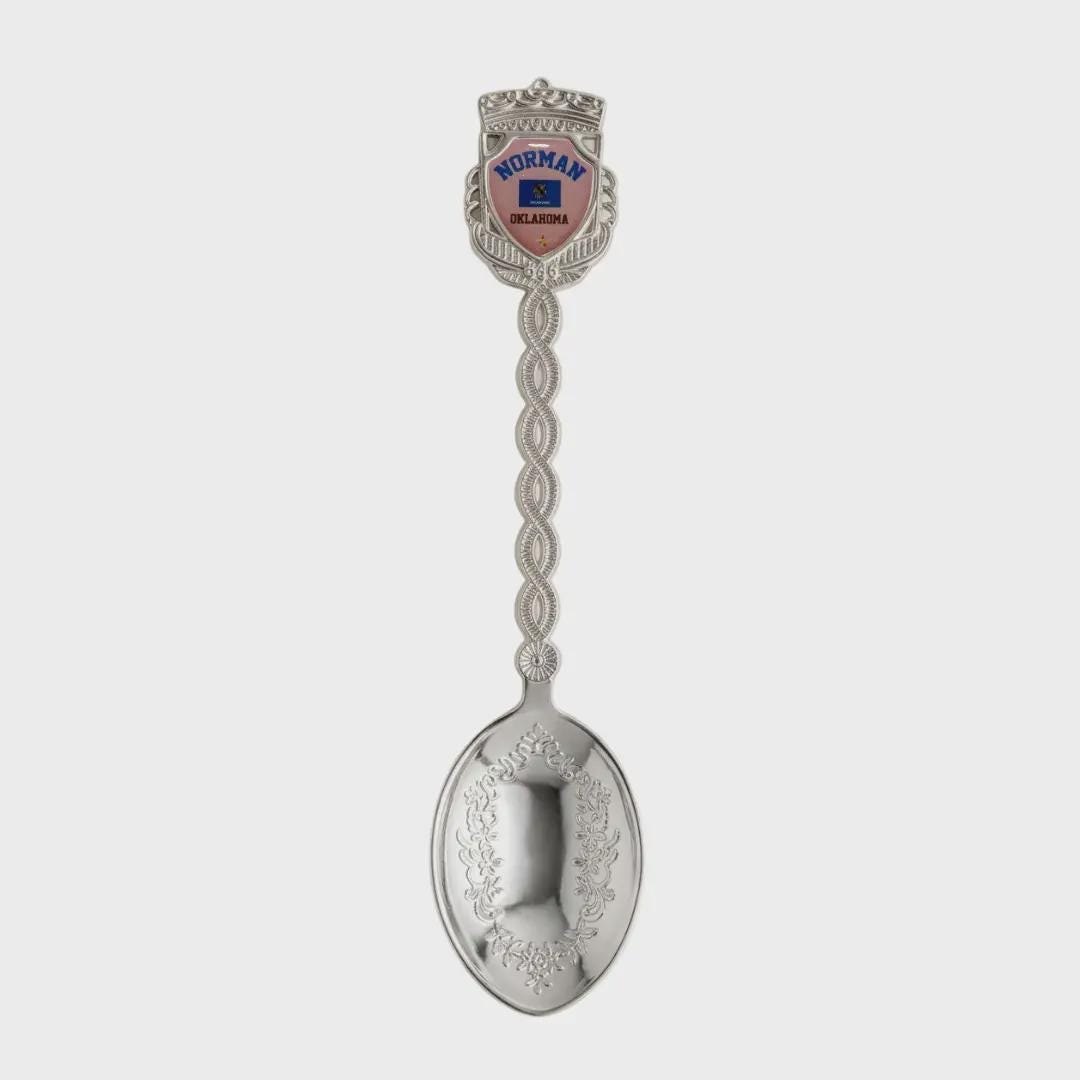 Norman Oklahoma Jumbo Spoon Collectible Souvenir 4.5"