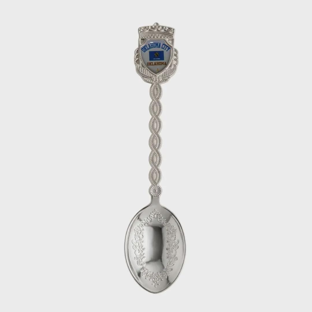 Oklahoma City Oklahoma Jumbo Spoon Collectible Souvenir 4.5"