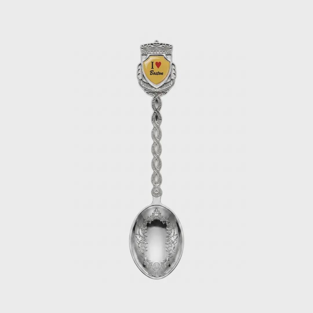 I love Boston Jumbo Spoon Collectible Souvenir 4.5"