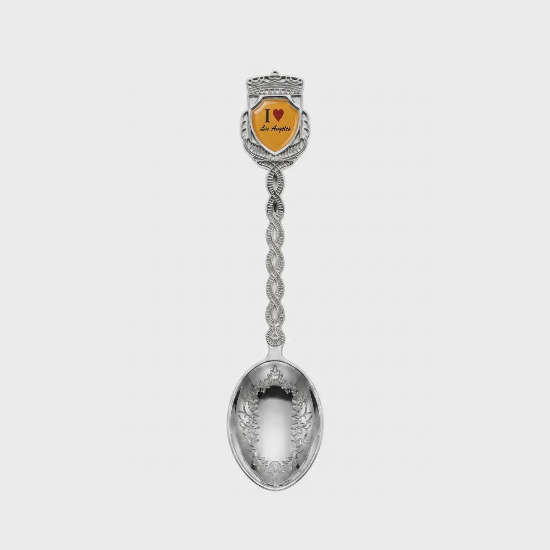 I love Los Angeles Jumbo Spoon Collectible Souvenir 4.5"