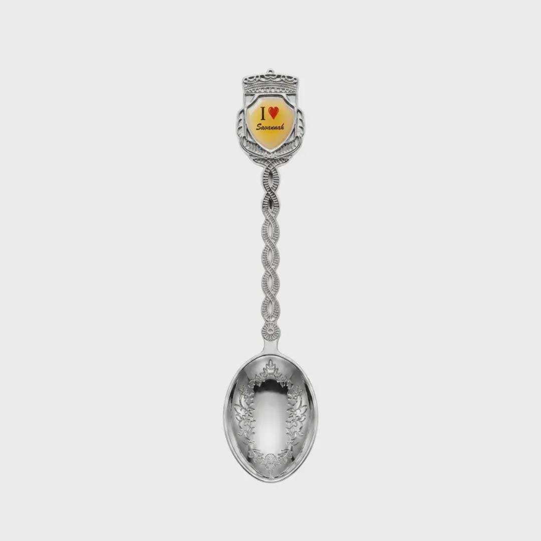 I love Savannah Jumbo Spoon Collectible Souvenir 4.5"