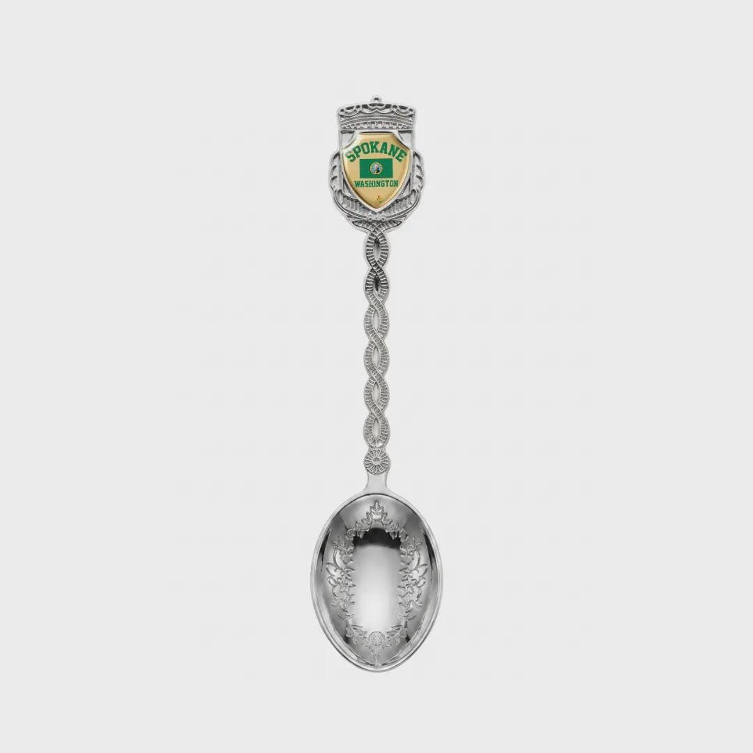 Spokane Washington Jumbo Spoon Collectible Souvenir 4.5"