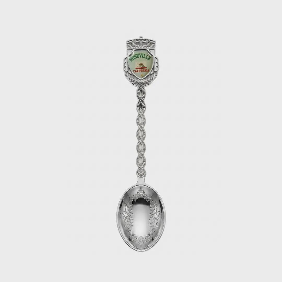 Roseville California Jumbo Spoon Collectible Souvenir 4.5"