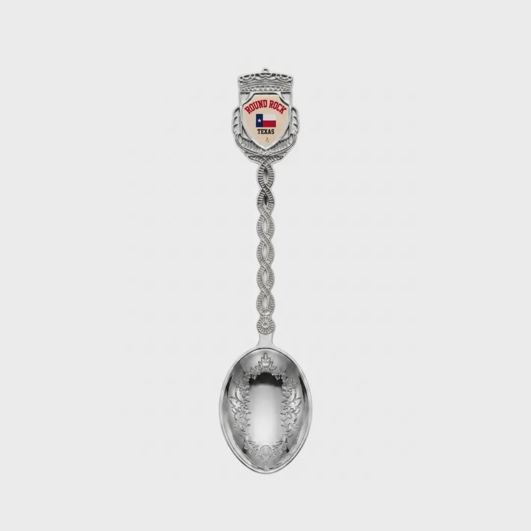 Round Rock Texas Jumbo Spoon Collectible Souvenir 4.5"