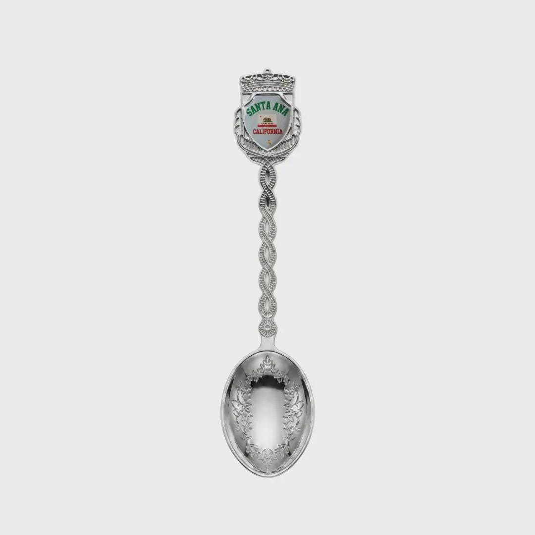 Santa Ana California Jumbo Spoon Collectible Souvenir 4.5"