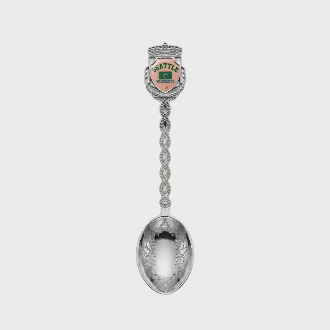 Seattle Washington Jumbo Spoon Collectible Souvenir 4.5"