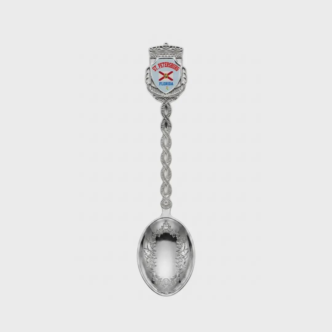 St Petersburg Florida Jumbo Spoon Collectible Souvenir 4.5"