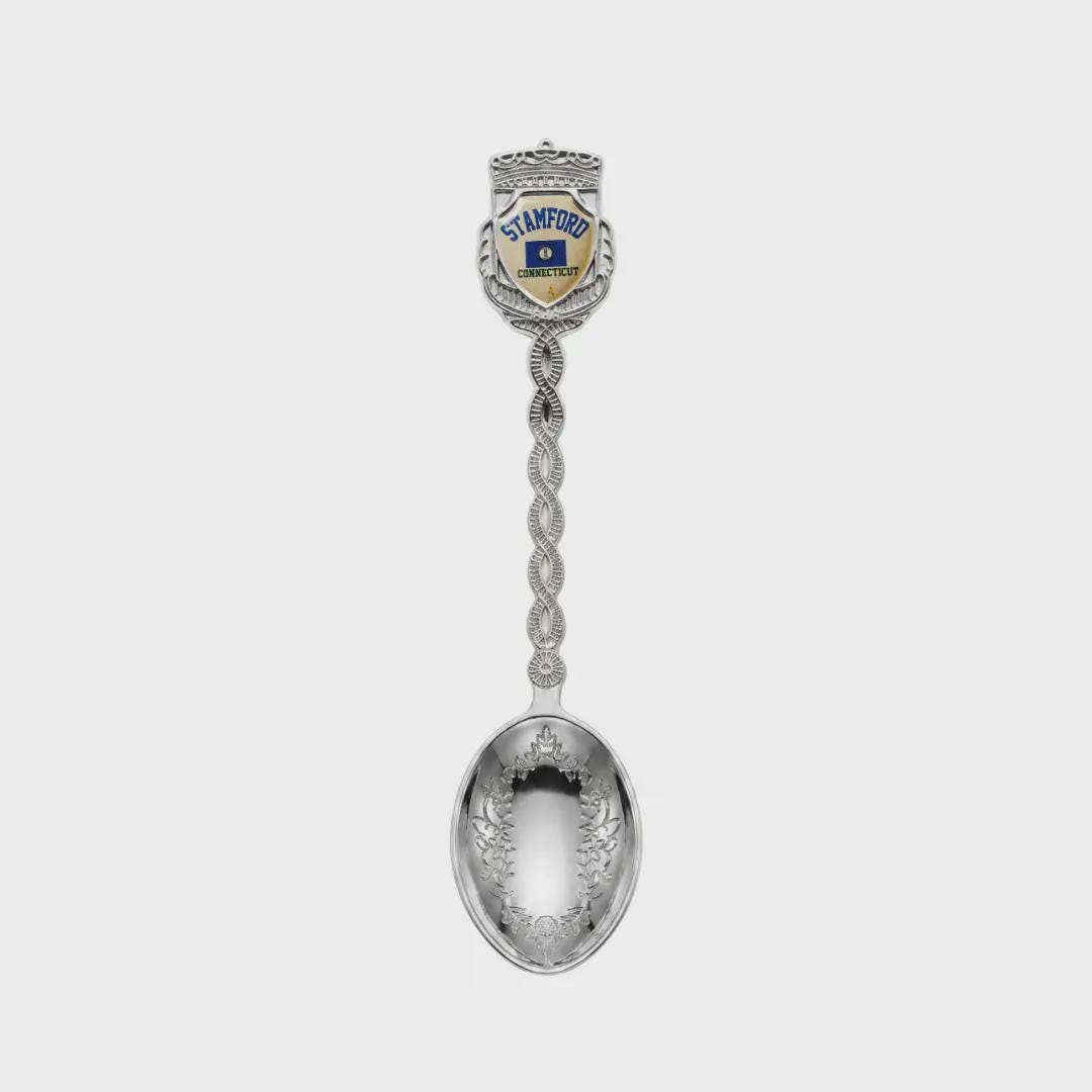 Stamford Connecticut Jumbo Spoon Collectible Souvenir 4.5"