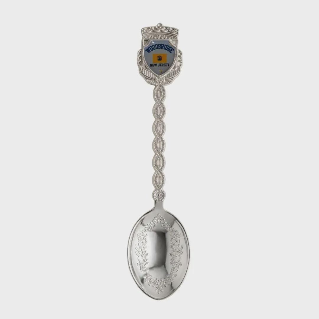 Woodbridge New Jersey Jumbo Spoon Collectible Souvenir 4.5"