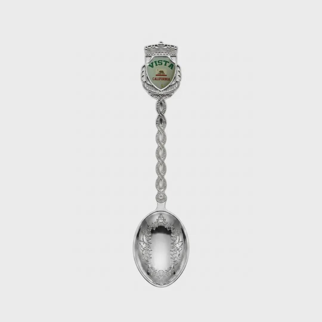 Vista California Jumbo Spoon Collectible Souvenir 4.5"