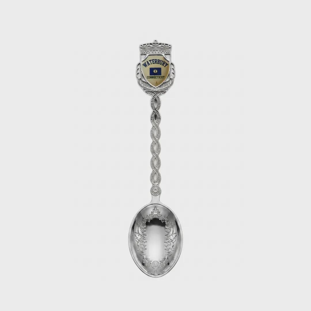 Waterbury Connecticut Jumbo Spoon Collectible Souvenir 4.5"