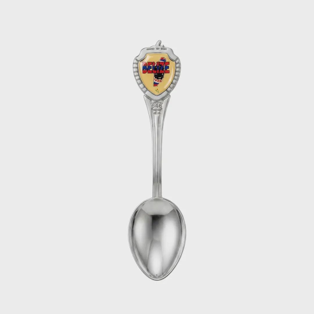 Belize Mini Spoon Collectible Souvenir 3.4"