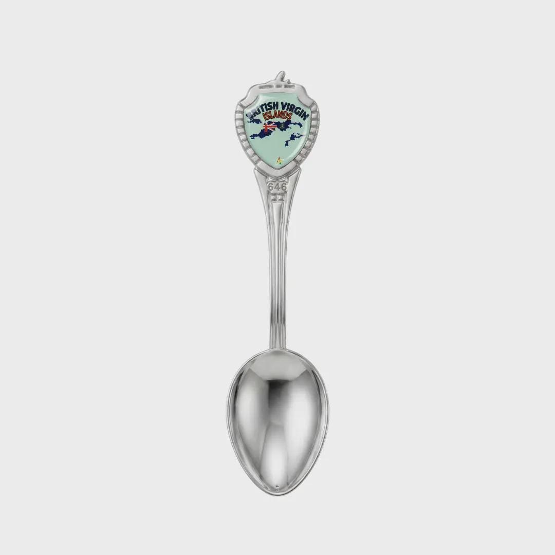British Virgin Islands Mini Spoon Collectible Souvenir 3.4"