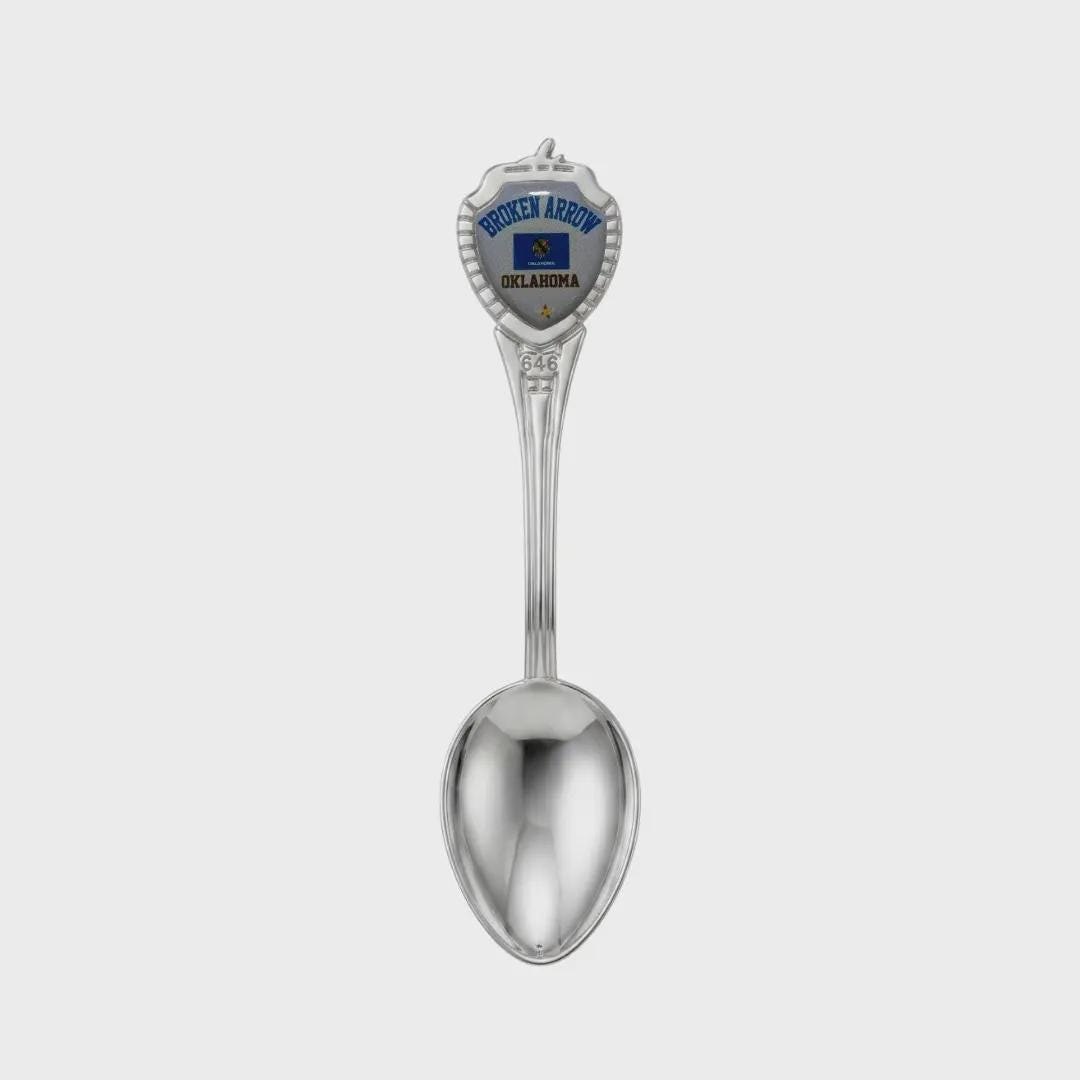 Broken Arrow Oklahoma Mini Spoon Collectible Souvenir 3.4"