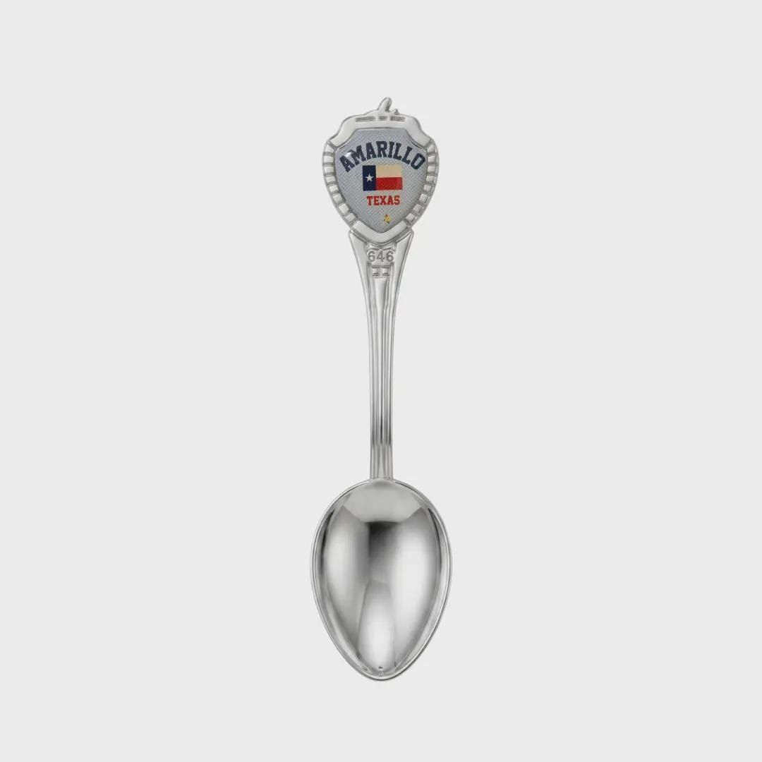Amarillo Texas Mini Spoon Collectible Souvenir 3.4"