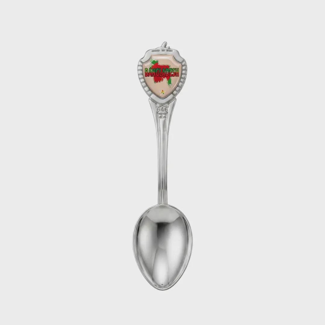 Bangladesh Mini Spoon Collectible Souvenir 3.4"