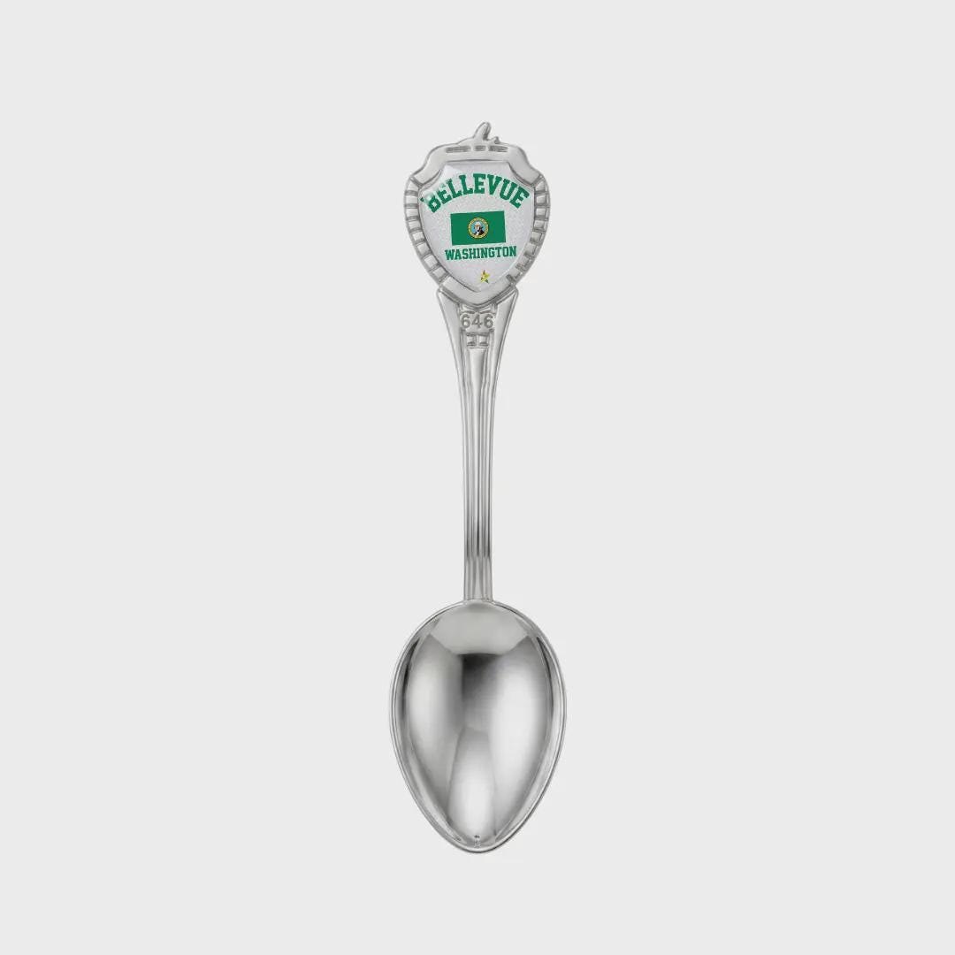 Bellevue Washington Mini Spoon Collectible Souvenir 3.4"