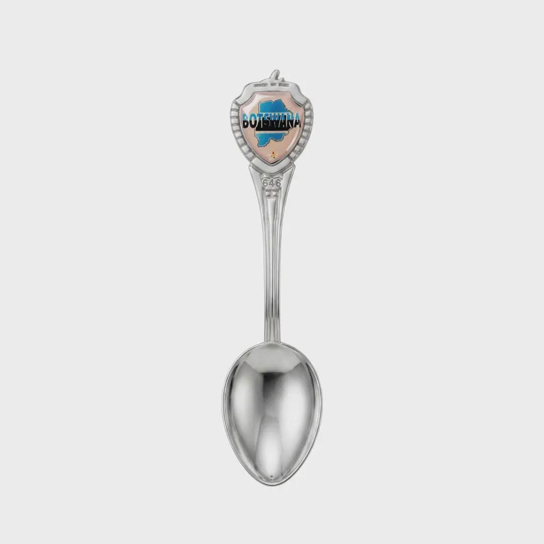 Botswana Mini Spoon Collectible Souvenir 3.4"