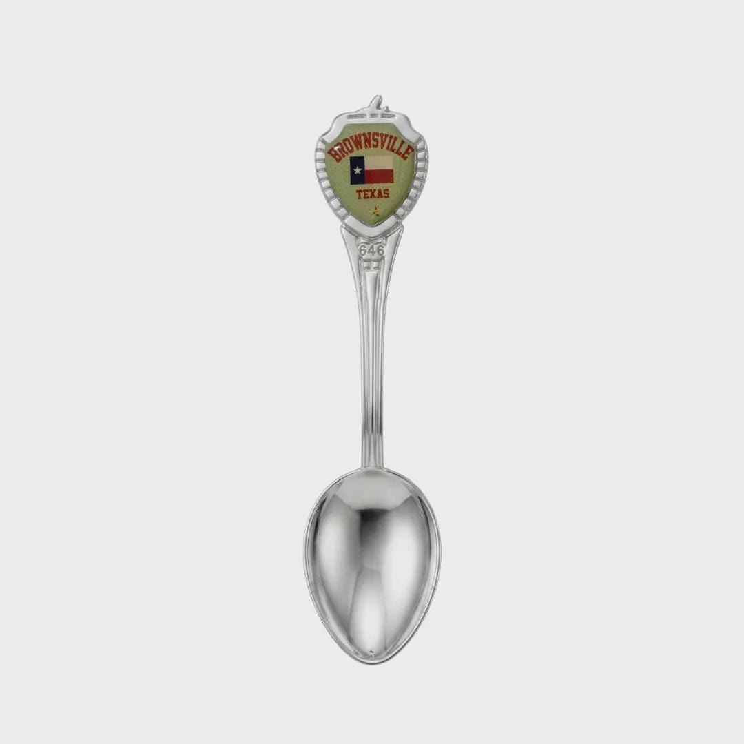 Brownsville Texas Mini Spoon Collectible Souvenir 3.4"