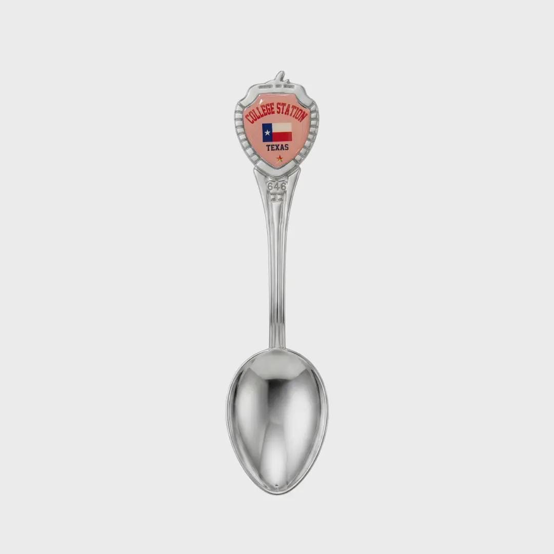 College Station Mini Spoon Collectible Souvenir 3.4"