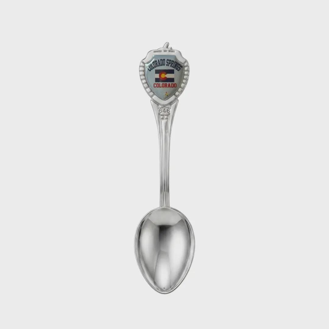Colorado Springs Mini Spoon Collectible Souvenir 3.4"