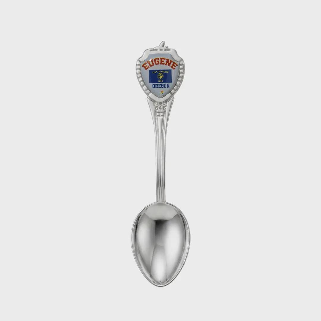 Eugene Oregon Mini Spoon Collectible Souvenir 3.4"
