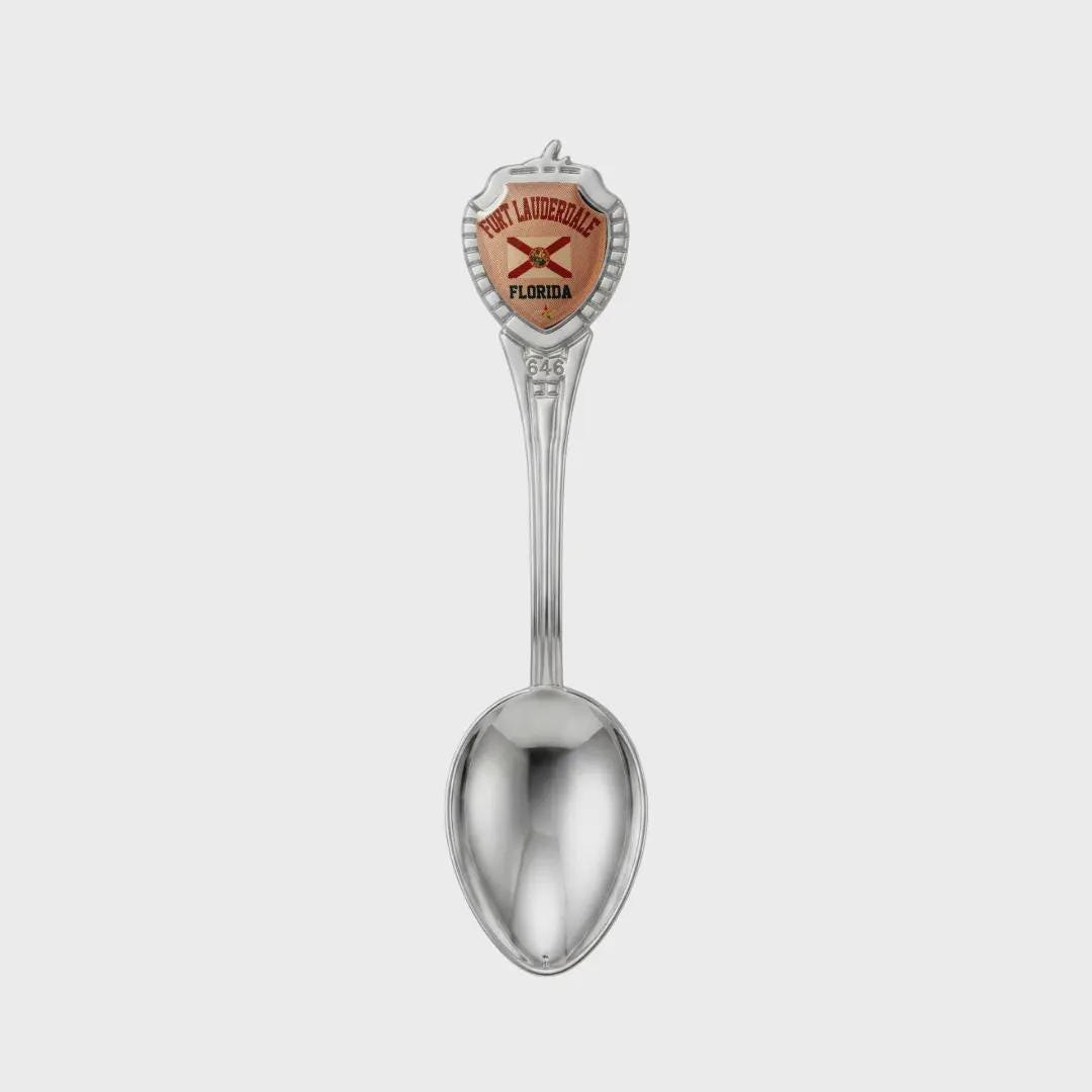 Fort Lauderdale Florida Mini Spoon Collectible Souvenir 3.4"
