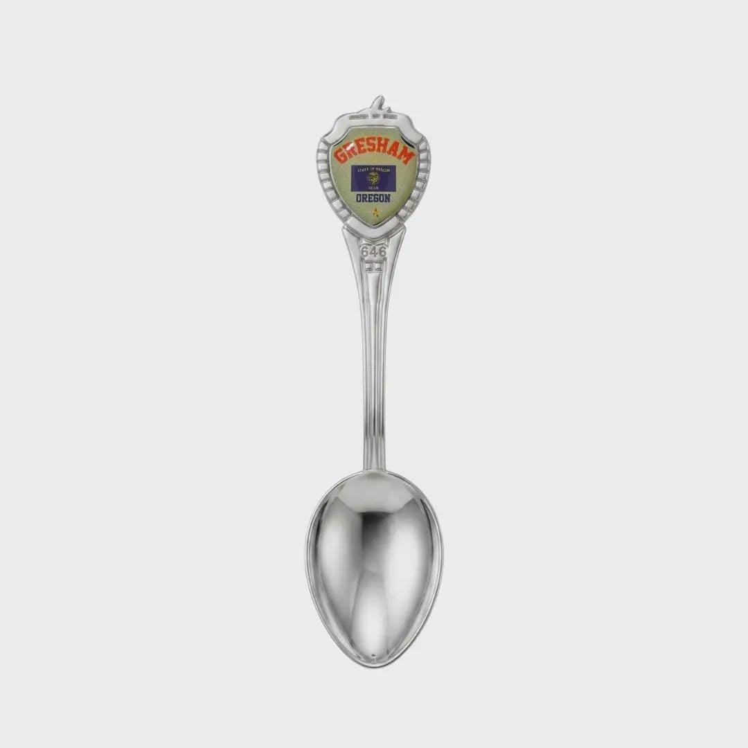 Gresham Oregon Mini Spoon Collectible Souvenir 3.4"
