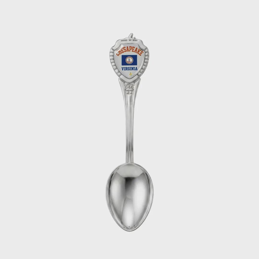Chesapeake Virginia Mini Spoon Collectible Souvenir 3.4"