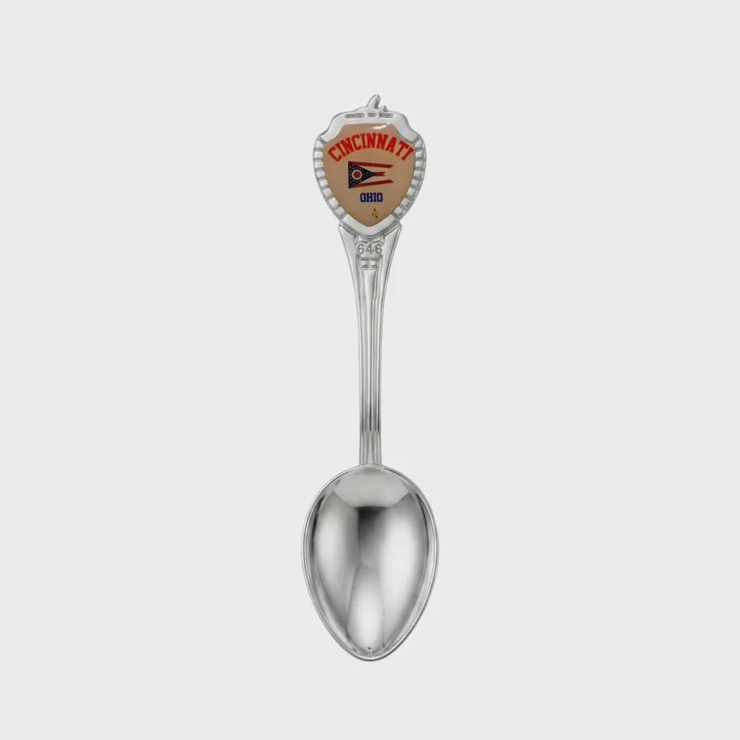 Cincinnati Ohio Mini Spoon Collectible Souvenir 3.4"