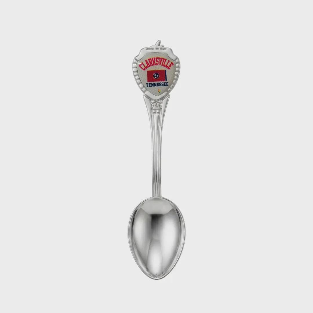 Clarksville Tennessee Mini Spoon Collectible Souvenir 3.4"